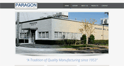 Desktop Screenshot of paragonmanufacturing.com