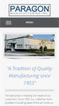 Mobile Screenshot of paragonmanufacturing.com